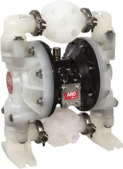 ARO/Ingersoll-Rand - 1" NPT, Nonmetallic, Air Operated Diaphragm Pump - Nitrile Diaphragm, Polypropylene Housing - Eagle Tool & Supply