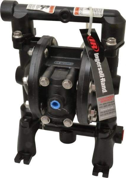 ARO/Ingersoll-Rand - 1/2" NPT, Metallic, Air Operated Diaphragm Pump - Nitrile Diaphragm, Aluminum Housing - Eagle Tool & Supply