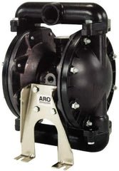 ARO/Ingersoll-Rand - 1" NPT, Metallic, Air Operated Diaphragm Pump - PTFE Diaphragm, Aluminum Housing - Eagle Tool & Supply