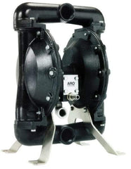 ARO/Ingersoll-Rand - 1-1/2" NPT, Metallic, Air Operated Diaphragm Pump - Nitrile Diaphragm, Aluminum Housing - Eagle Tool & Supply