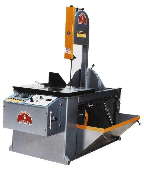 Roll-In Saw - 14 Inch Throat Capacity, Vertical Bandsaw - 70 to 400 SFPM, 2 HP, Three Phase - Eagle Tool & Supply