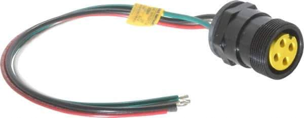 Brad Harrison - 15 Amp, Female Straight Receptacle - IP68 Ingress Rating - Eagle Tool & Supply