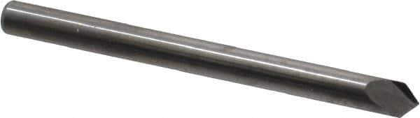 Accupro - 1/8" Diam 2 Flute Single End Solid Carbide Chamfer Mill - Eagle Tool & Supply
