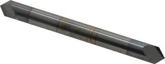 Accupro - 3/16" Diam 2 Flute Double End Solid Carbide Chamfer Mill - Eagle Tool & Supply