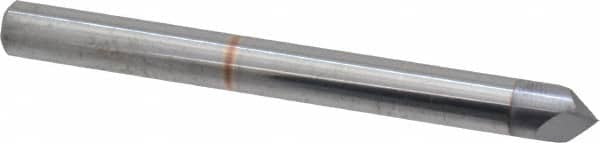 Accupro - 3/16" Diam 2 Flute Single End Solid Carbide Chamfer Mill - Eagle Tool & Supply