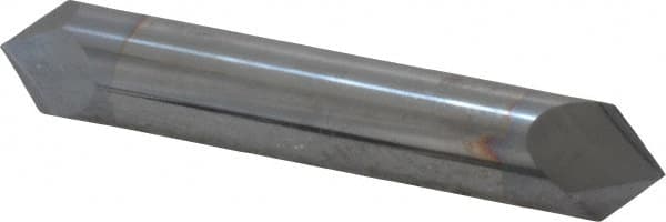 Accupro - 1/2" Diam 2 Flute Double End Solid Carbide Chamfer Mill - Eagle Tool & Supply