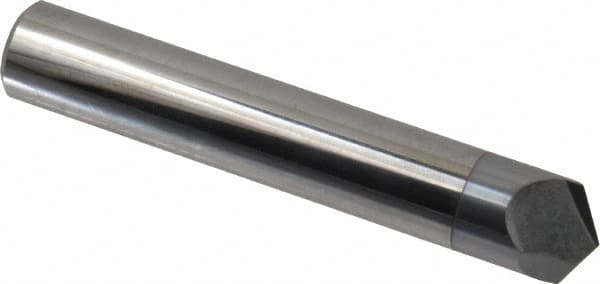 Accupro - 1/2" Diam 2 Flute Single End Solid Carbide Chamfer Mill - Eagle Tool & Supply