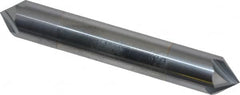 Accupro - 3/8" Diam 4 Flute Double End Solid Carbide Chamfer Mill - Eagle Tool & Supply
