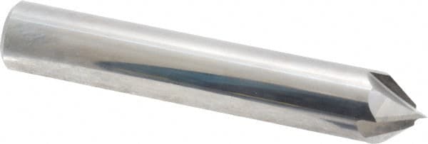 Accupro - 1/2" Diam 4 Flute Single End Solid Carbide Chamfer Mill - Eagle Tool & Supply