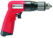 #UT8895 - 3/8" Non-Reversing - Air Powered Drill - Handle Exhaust - Eagle Tool & Supply