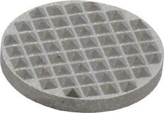 Fairlane - Extra Fine Tooth Grade, Diamond Tooth Pattern, 3/4" Diam, Solid Carbide, Round Positioning Gripper Pad - 1/8" High - Eagle Tool & Supply
