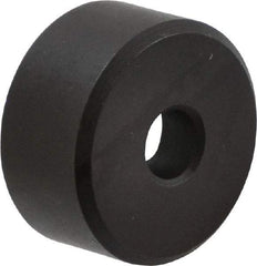 Fairlane - 1/2" OAL, 1" OD, Steel, Counterbored Rest Button - Black Oxide Coating - Eagle Tool & Supply