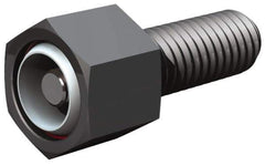 Fairlane - 5/8-18, 2" Thread Length, 3/4" Ball Diam, Alloy Steel, Hex Head, Swivel Action Gripper Assemblies - 11/16" Head Height, 15/16" Hex, Stainless Steel Ball - Eagle Tool & Supply