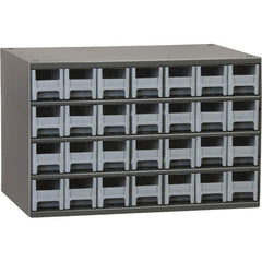 Akro-Mils - 28 Drawer, Small Parts Modular Steel Frame Storage Cabinet - 11" Deep x 17" Wide x 11" High - Eagle Tool & Supply