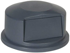 Rubbermaid - Round Lid for Use with 44 Gal Round Trash Cans - Gray, Polyethylene, For 2643 Brute Trash Cans - Eagle Tool & Supply