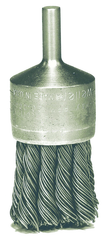 1-1/8'' Diameter - Knot Type Stainless End Brush - Eagle Tool & Supply