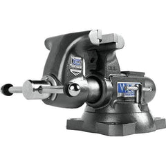 Wilton - Bench & Pipe Combination Vises Jaw Width (Inch): 5-1/2 Jaw Opening Capacity (Inch): 3-5/8 - Eagle Tool & Supply