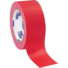 Tape Logic - Pack of (12), 60 Yd Rolls 2" Red Crepe Paper Masking Tape - Eagle Tool & Supply