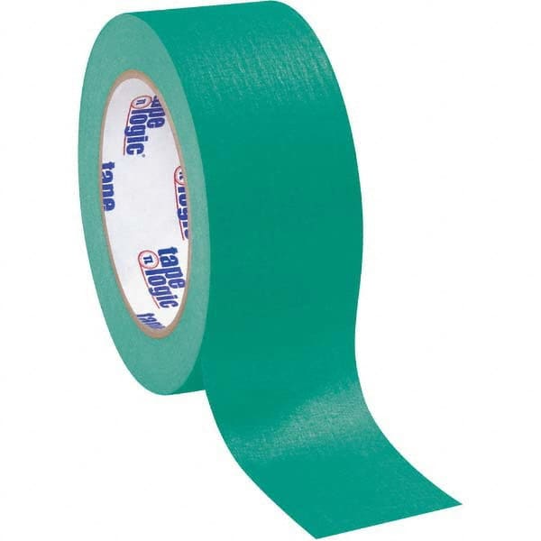 Tape Logic - Pack of (12), 60 Yd Rolls 2" Green Crepe Paper Masking Tape - Eagle Tool & Supply