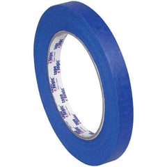 Tape Logic - Pack of (72), 60 Yd Rolls 1/2" Blue Crepe Paper Painter's Tape - Eagle Tool & Supply