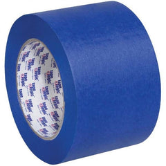 Tape Logic - Pack of (16), 60 Yd Rolls 3" Blue Crepe Paper Painter's Tape - Eagle Tool & Supply