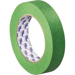 Tape Logic - Pack of (12), 60 Yd Rolls 1" Green Crepe Paper Painter's Tape - Eagle Tool & Supply