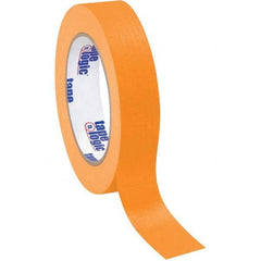 Tape Logic - Pack of (12), 60 Yd Rolls 1" Orange Crepe Paper Masking Tape - Eagle Tool & Supply