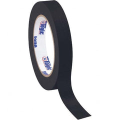 Tape Logic - Pack of (12), 60 Yd Rolls 3/4" Black Crepe Paper Masking Tape - Eagle Tool & Supply