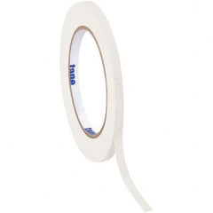 Tape Logic - Pack of (12), 60 Yd Rolls 1/2" White Crepe Paper Masking Tape - Eagle Tool & Supply
