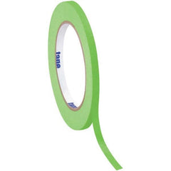 Tape Logic - Pack of (12), 60 Yd Rolls 1/2" Light Green Crepe Paper Masking Tape - Eagle Tool & Supply