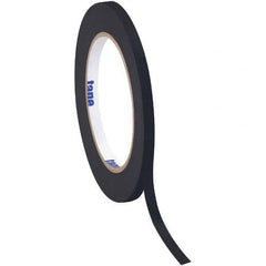 Tape Logic - Pack of (12), 60 Yd Rolls 1/4" Yd Black Crepe Paper Masking Tape - Eagle Tool & Supply