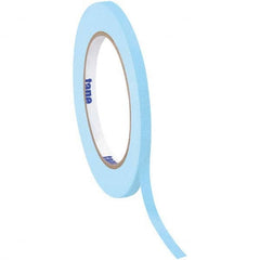 Tape Logic - Pack of (12), 60 Yd Rolls 1/4" Light Blue Crepe Paper Masking Tape - Eagle Tool & Supply