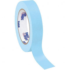 Tape Logic - Pack of (12), 60 Yd Rolls 1" Light Blue Crepe Paper Masking Tape - Eagle Tool & Supply