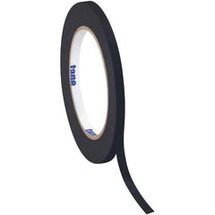 Tape Logic - Pack of (12), 60 Yd Rolls 1/2" Black Crepe Paper Masking Tape - Eagle Tool & Supply