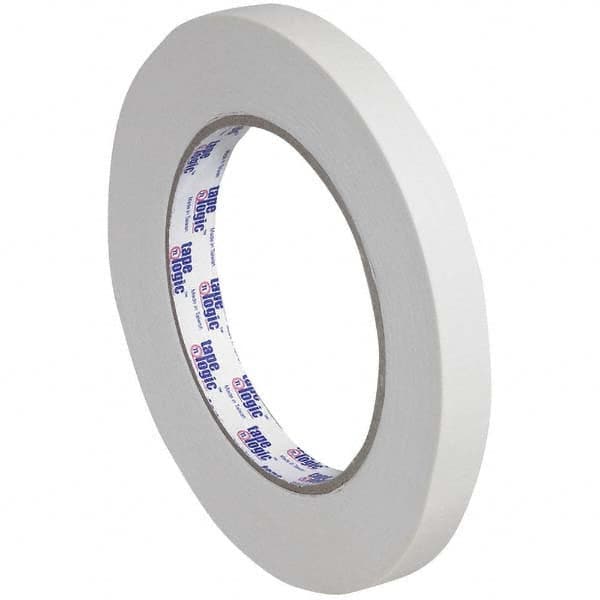 Tape Logic - Pack of (12), 60 Yd Rolls 1/2" Tan Crepe Paper Masking Tape - Eagle Tool & Supply