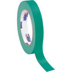 Tape Logic - Pack of (12), 60 Yd Rolls 3/4" Dark Green Crepe Paper Masking Tape - Eagle Tool & Supply