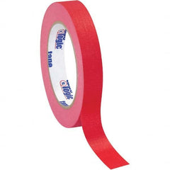 Tape Logic - Pack of (12), 60 Yd Rolls 3/4" Red Crepe Paper Masking Tape - Eagle Tool & Supply