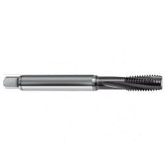 M10x1.0 4HX 3-Flute Cobalt Semi-Bottoming 10 degree Spiral Flute Tap-TiAlN - Eagle Tool & Supply