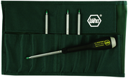 8 Piece - T6; T7; T8; T9; T10; T15; T20; T25 - ESD Safe Interchangeable Torx Blade Set in Canvas Pouch - Eagle Tool & Supply