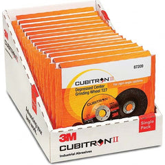 3M - Depressed-Center Wheels Wheel Diameter (Inch): 4-1/2 Wheel Thickness (Decimal Inch): 0.2500 - Eagle Tool & Supply