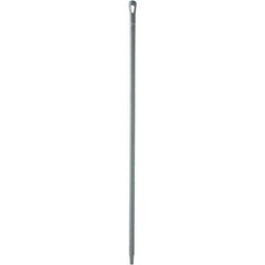 Vikan - 59 x 1-1/4" Polypropylene Squeegee Handle - European Threaded Connection, Gray - Eagle Tool & Supply