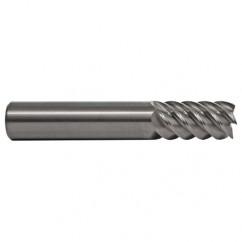 5/32 TuffCut SS 6 Fl High Helix TiN Coated Non-Center Cutting End Mill - Eagle Tool & Supply