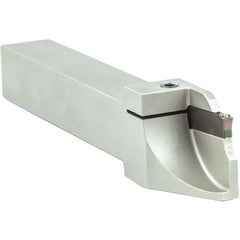 Arno - 0.118" Max Depth, 0.079 to 0.236" Width, External Right Hand Indexable Grooving/Cutoff Toolholder - Eagle Tool & Supply