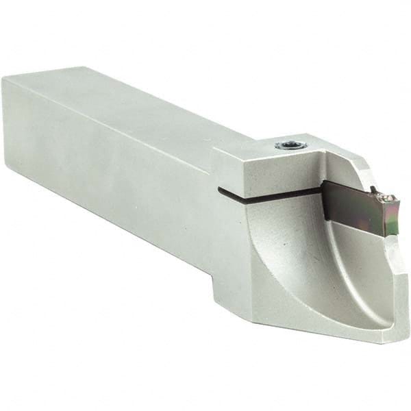 Arno - 0.394" Max Depth, 0.079 to 0.787" Width, External Left Hand Indexable Grooving/Cutoff Toolholder - Eagle Tool & Supply