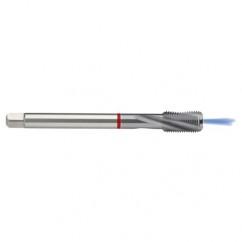 M6x1.0 6HX 3-Flute PM Cobalt Red Ring Semi-Bottoming 15 degree Spiral Flute Tap-TiCN - Eagle Tool & Supply