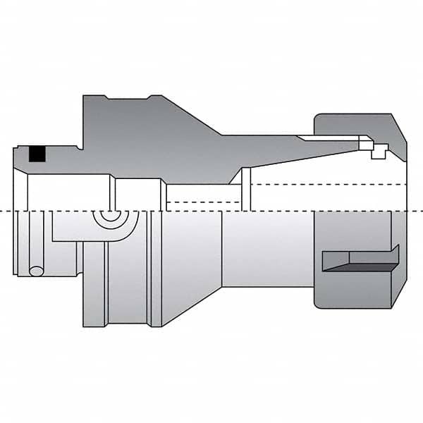 Allied Machine and Engineering - 63mm Diam Radial Clamp ER40 Collet Chuck Adapter Modular Reamer Body - Eagle Tool & Supply