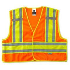 8245PSV S/M ORG PUBLIC SAFETY VEST - Eagle Tool & Supply