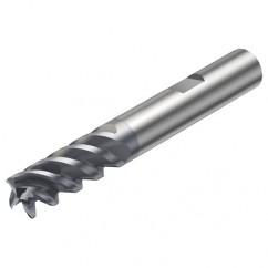 R216.34-10050-BC22P 1620 10mm 4 FL Solid Carbide End Mill - Corner Radius w/Weldon Shank - Eagle Tool & Supply