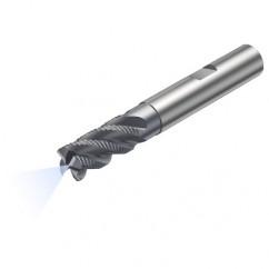 R215.34C16040-DC32K 1640 16mm 4 FL Solid Carbide End Mill - Corner Radius w/Cylindrical - Neck Shank - Eagle Tool & Supply