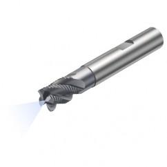 R215.34C16040-DS16K 1640 16mm 4 FL Solid Carbide End Mill - Corner Radius w/Cylindrical - Neck Shank - Eagle Tool & Supply